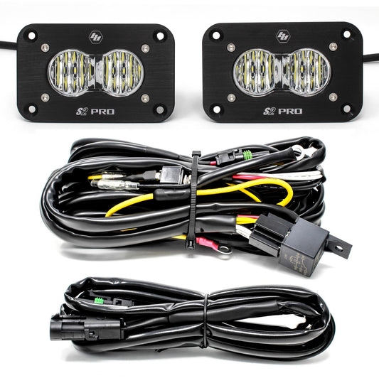 Black auxiliary light with mounting hardware from Baja Designs part number 487807