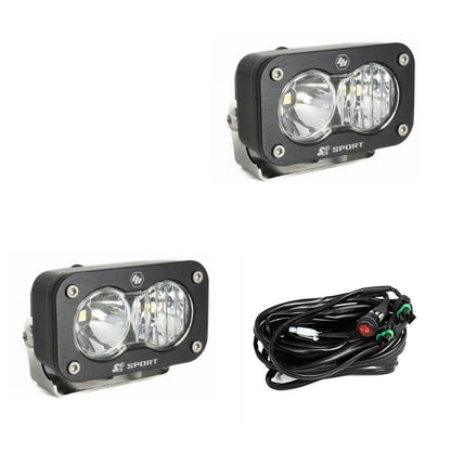 Black auxiliary light with mounting hardware from Baja Designs part number 547803