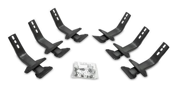 Silver stainless steel step nerf bar with mounting hardware from Big Country part number 105269806