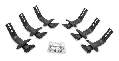 Silver stainless steel step nerf bar with mounting hardware from Big Country part number 105269806