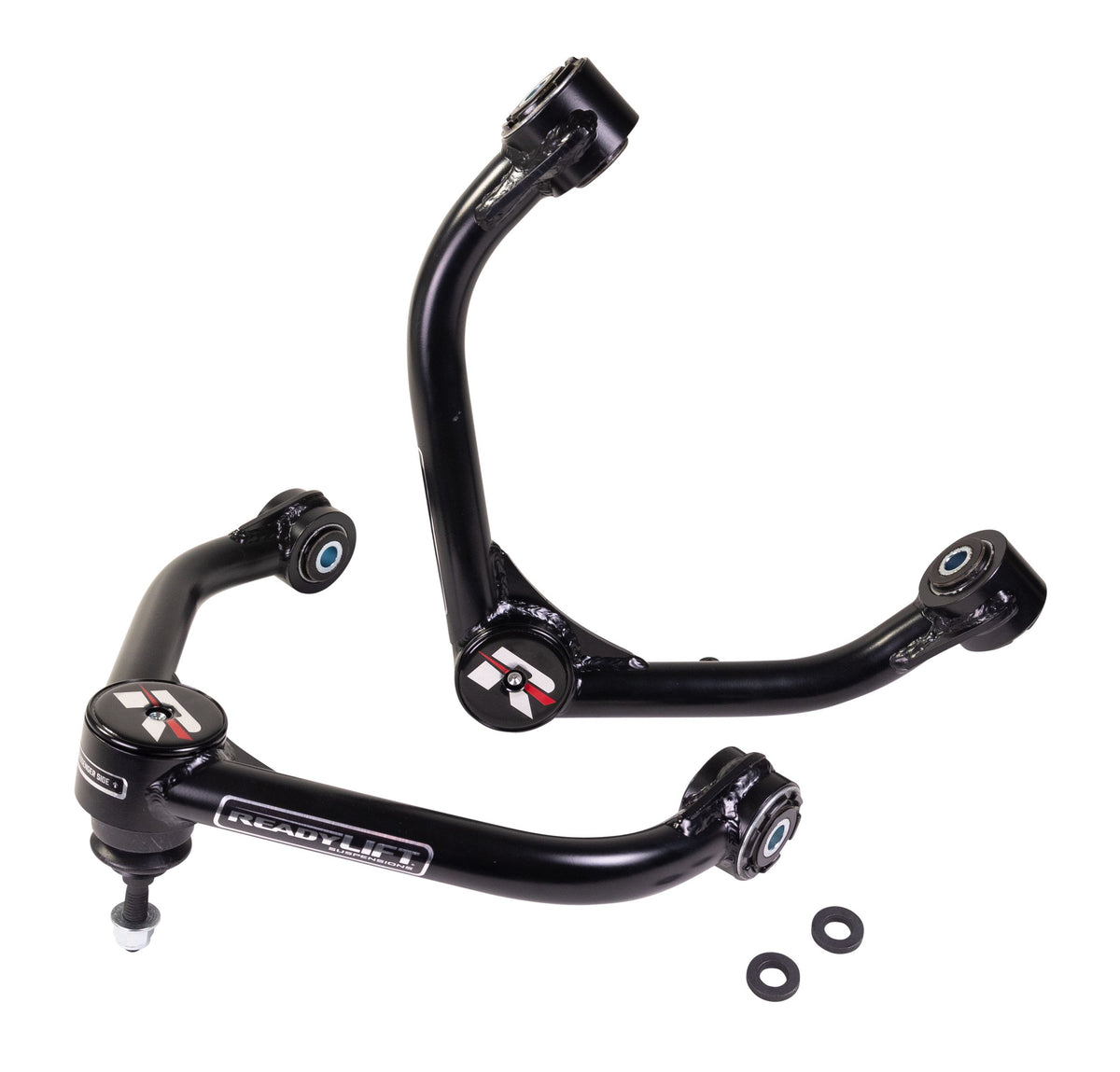 Black suspension control arm with mounting hardware from ReadyLift part number 67-19640