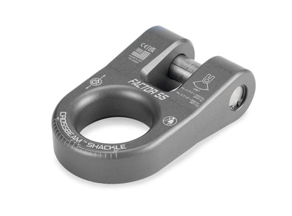 Gray hard anodized 6061 aluminum screw pin shackle from Factor 55 part number 00054-06