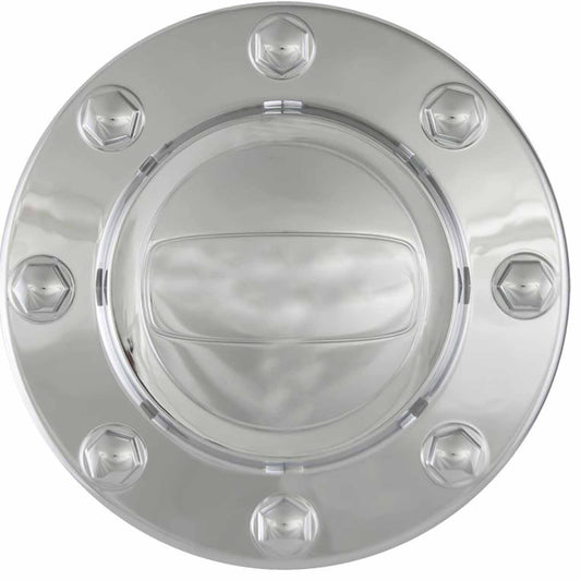 Silver chrome plated aluminum wheel cap set from Coast To Coast part number IWCC2414