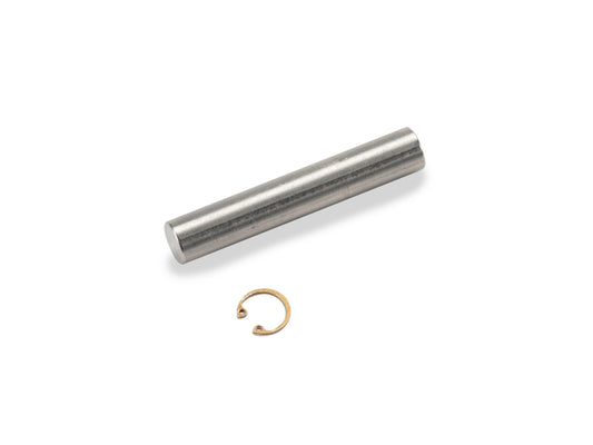 Silver machined titanium straight pin from Factor 55 part number 00277