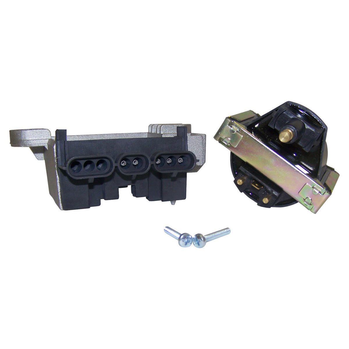 Black ignition control module from Crown Automotive Jeep Replacement part number 33002299