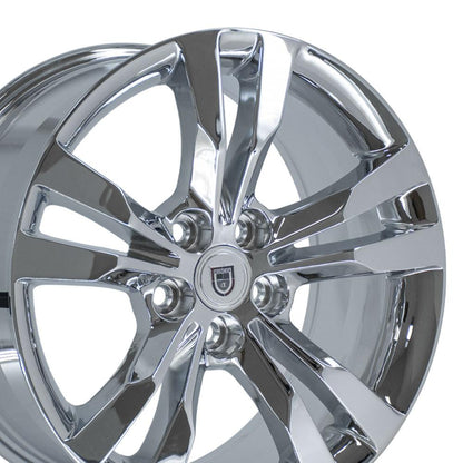 Chrome aluminum alloy wheel from OE Wheels LLC part number CA15A-18085-5115-40C