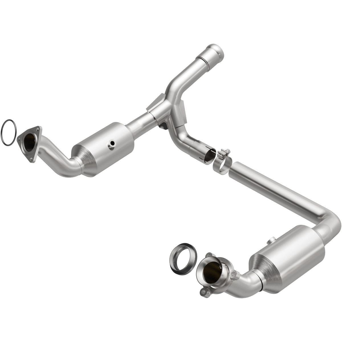 Stainless stainless steel catalytic converter from MagnaFlow Exhaust Products part number 280656