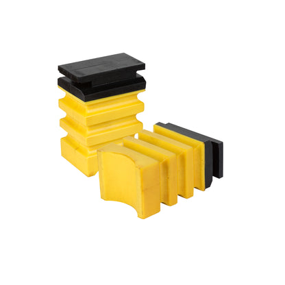 Yellow air suspension helper spring kit from SuperSprings part number SSR-338-54