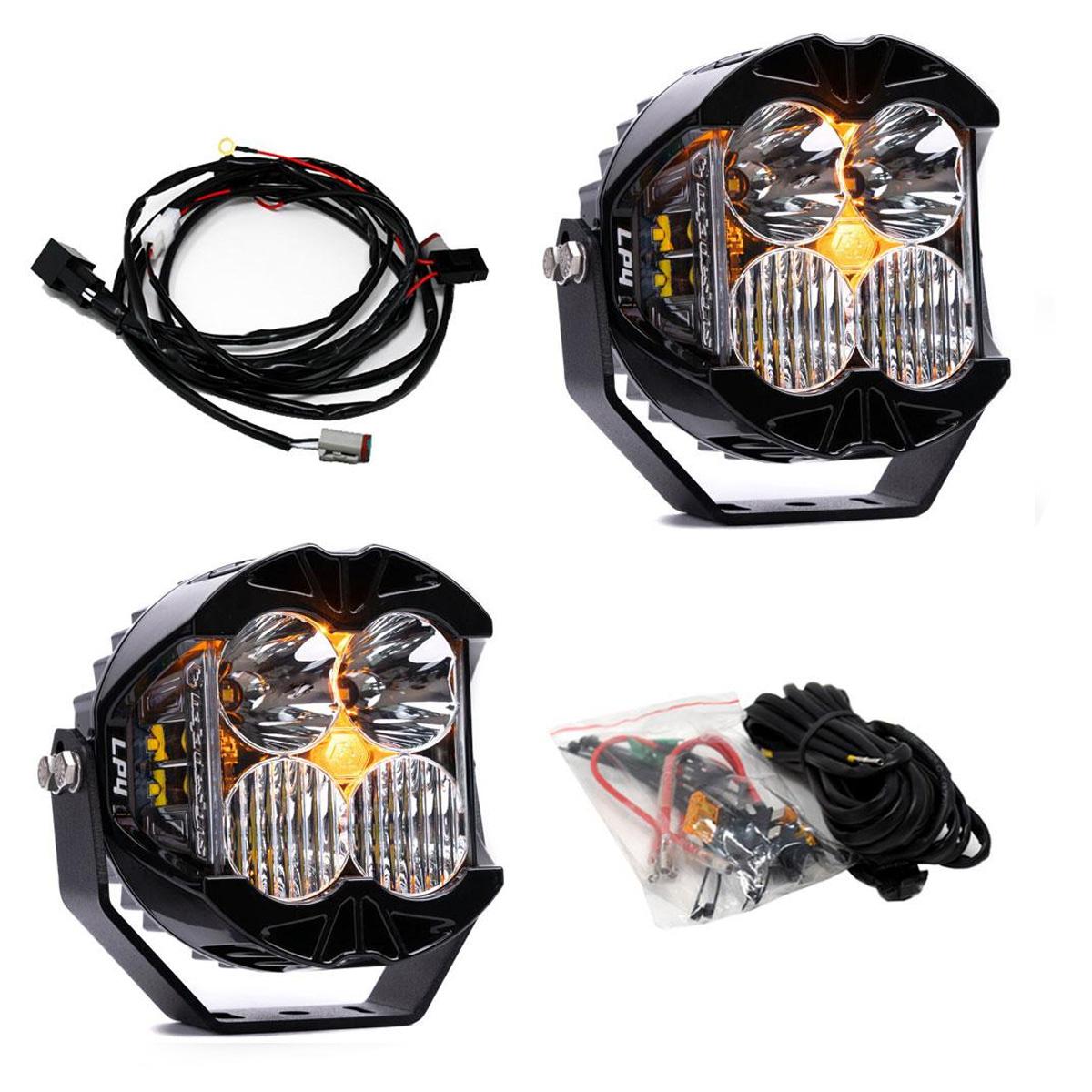 Black auxiliary light with mounting hardware from Baja Designs part number 297803