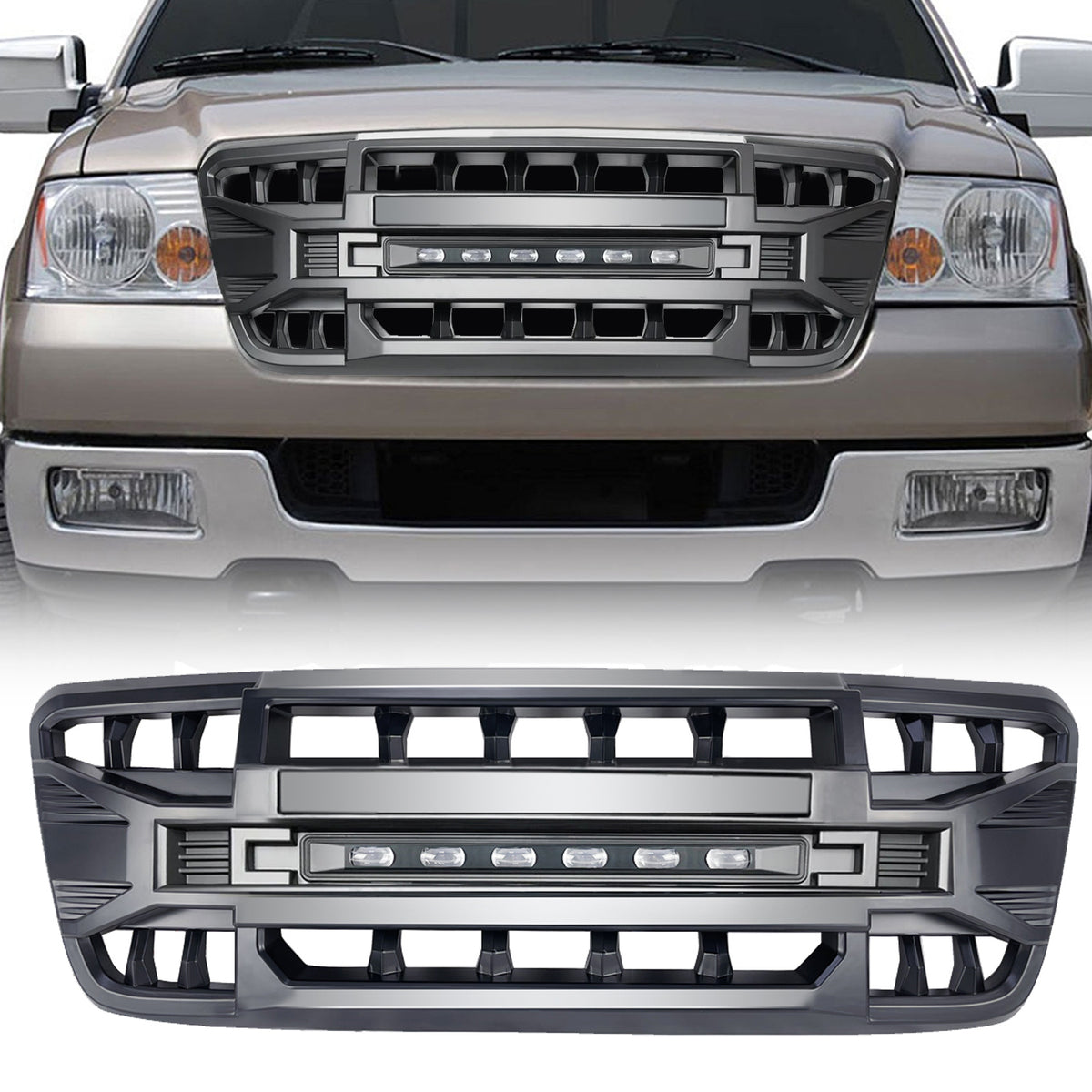 Matte black abs plastic grille from AMERICAN MODIFIED part number AMFMAA00113