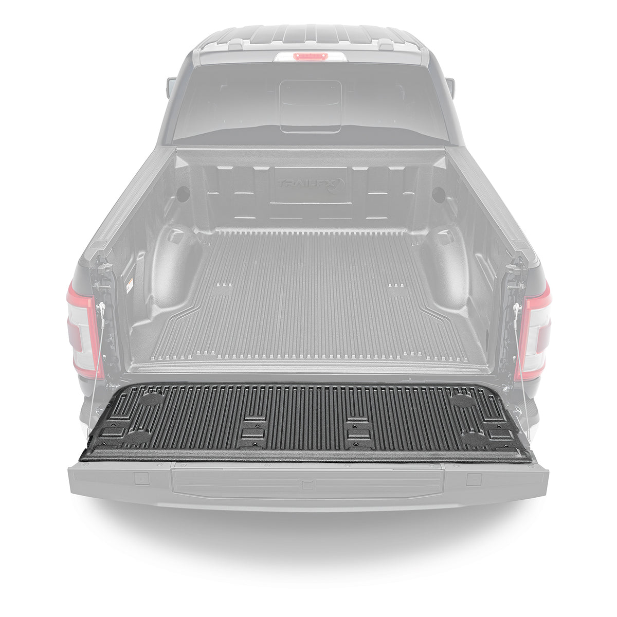 Black not applicable tailgate liner with mounting hardware from TrailFX part number RD19TG