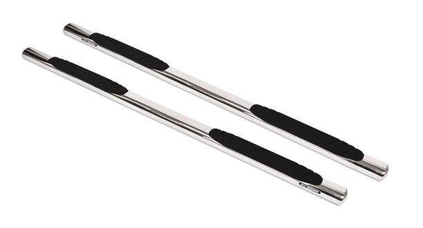 Silver stainless steel step nerf bar with mounting hardware from Big Country part number 394424876