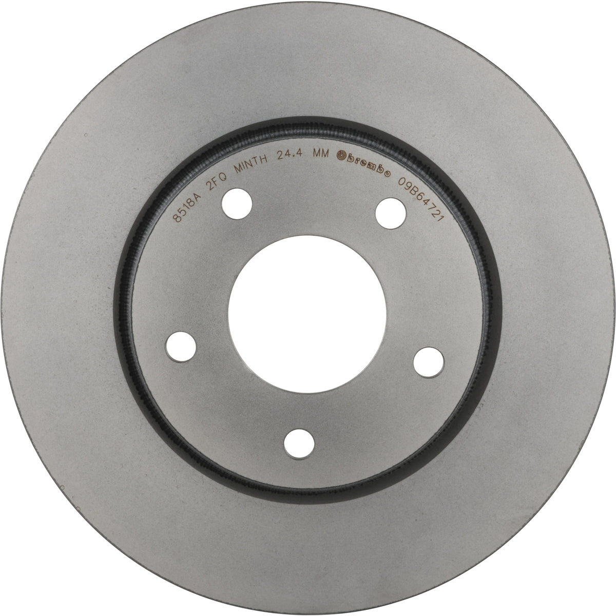 Gray cast iron disc brake rotor from Brembo part number 09.B647.21