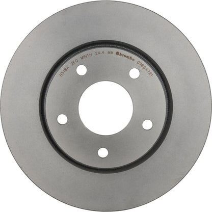 Gray cast iron disc brake rotor from Brembo part number 09.B647.21