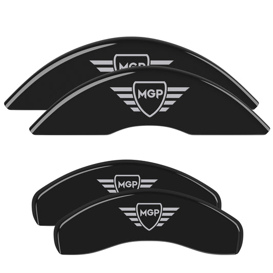 Black disc brake caliper cover from MGP Caliper Covers part number 11223SMGPBK