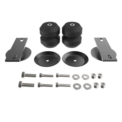 Black rubber suspension bump stop kit with mounting hardware from Timbren part number ABSJRC01