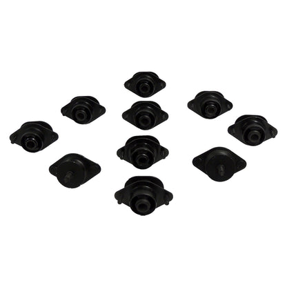 Black body mount set from Crown Automotive Jeep Replacement part number 55366676K2