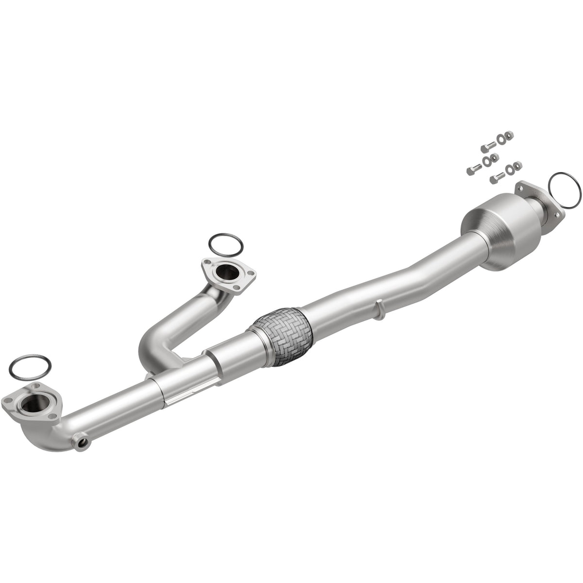 Stainless stainless steel catalytic converter from MagnaFlow Exhaust Products part number 5571027
