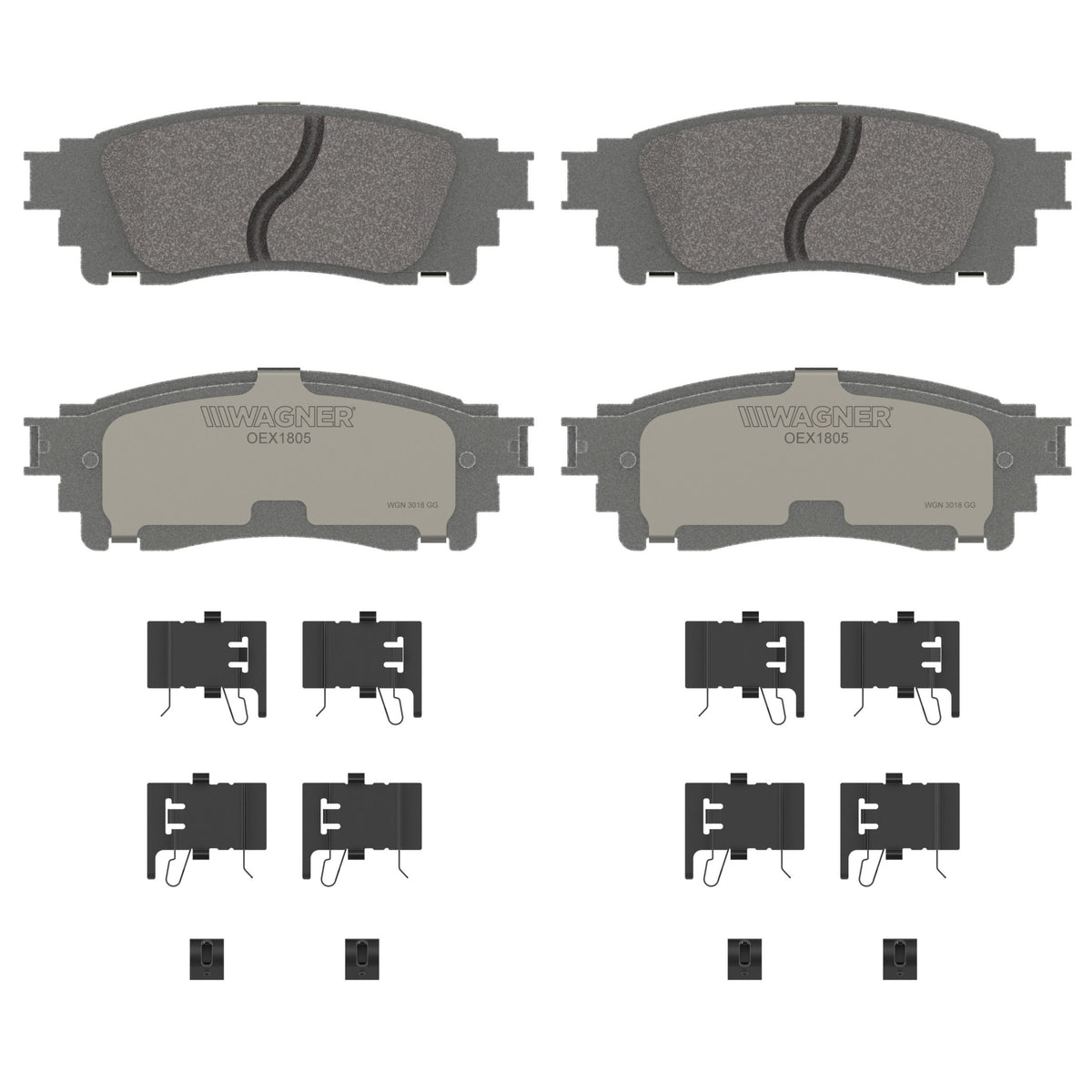 Disc Brake Pad Set from Wagner Brake part number OEX1805