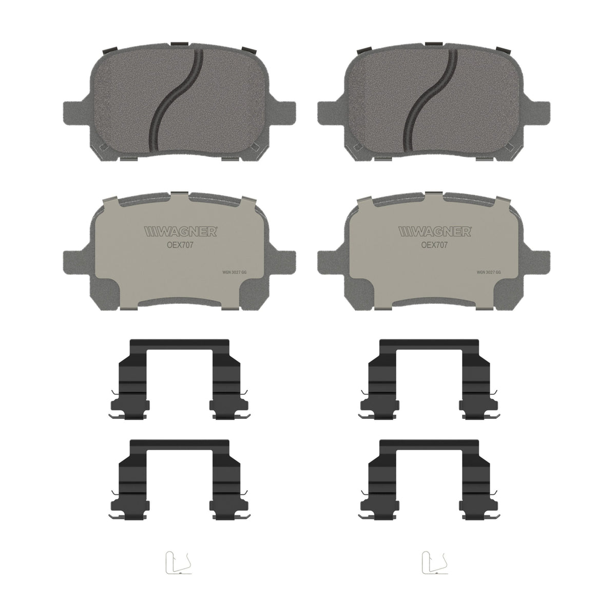 Disc Brake Pad Set from Wagner Brake part number OEX707