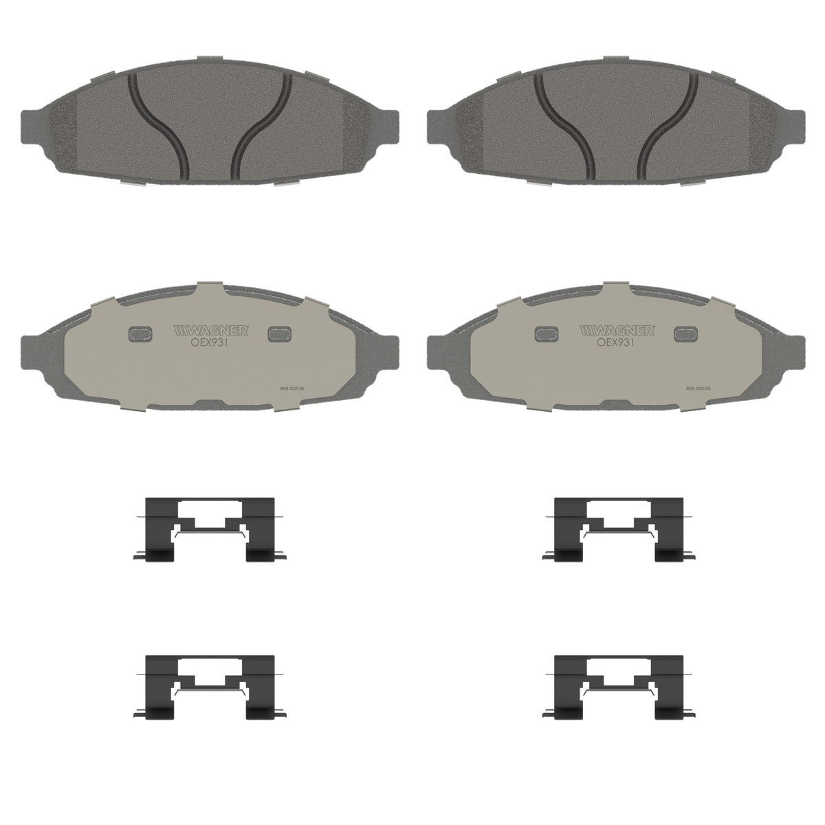 Disc Brake Pad Set from Wagner Brake part number OEX931