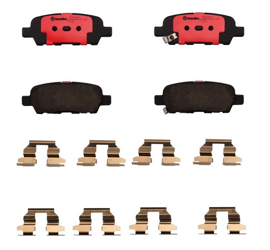 Disc Brake Pad Set with mounting hardware from Brembo part number P56046N