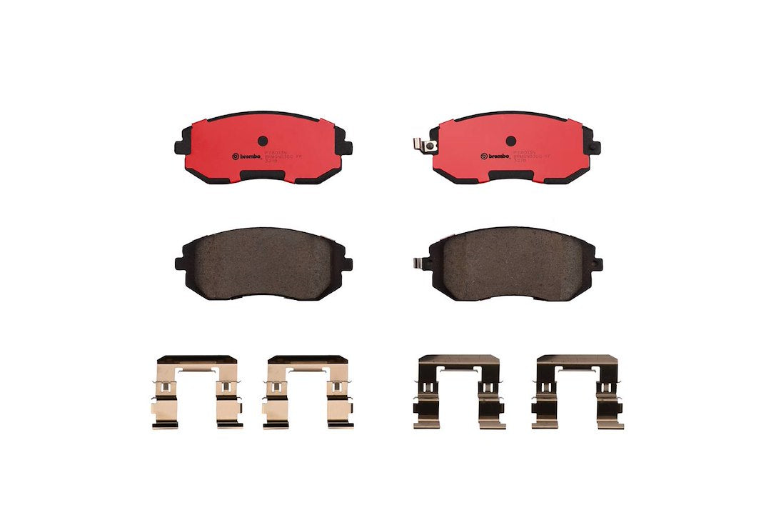 Disc Brake Pad Set with mounting hardware from Brembo part number P78013N