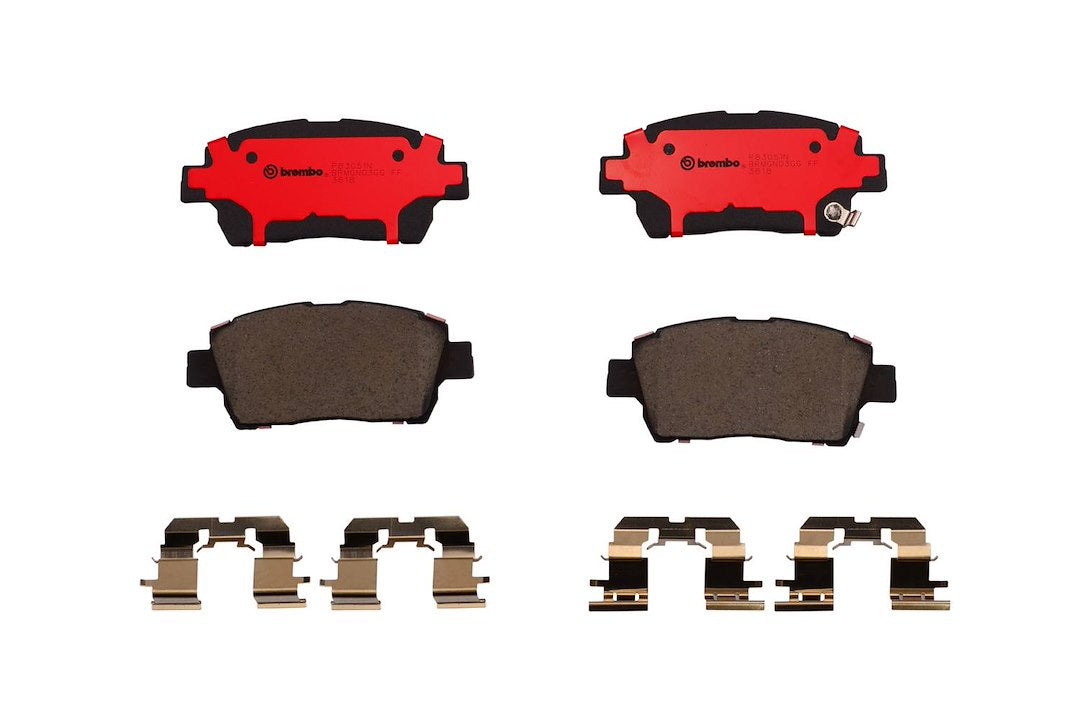Disc Brake Pad Set with mounting hardware from Brembo part number P83051N