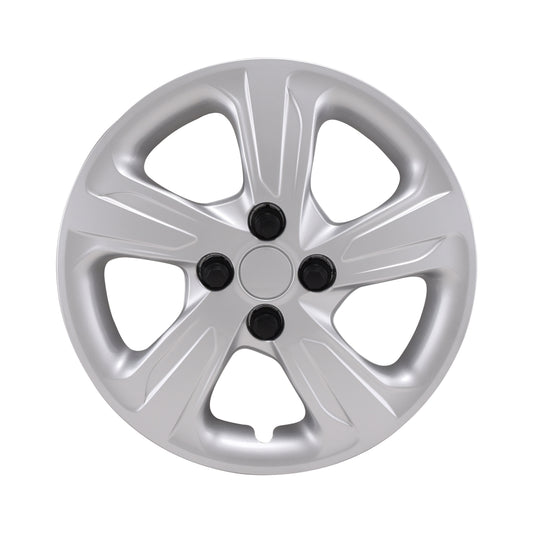 Silver gloss painted abs plastic wheel cover 15 diameter from Coast To Coast part number IWC55815S