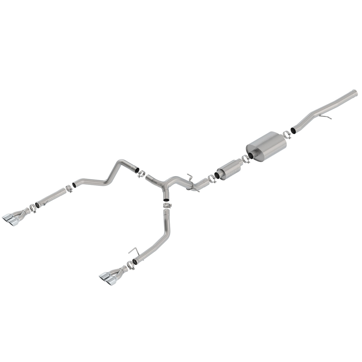 T-304 stainless steel exhaust system kit from Borla part number 140783