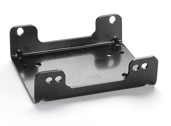 Black powder coated steel winch mount from Warn part number 90845