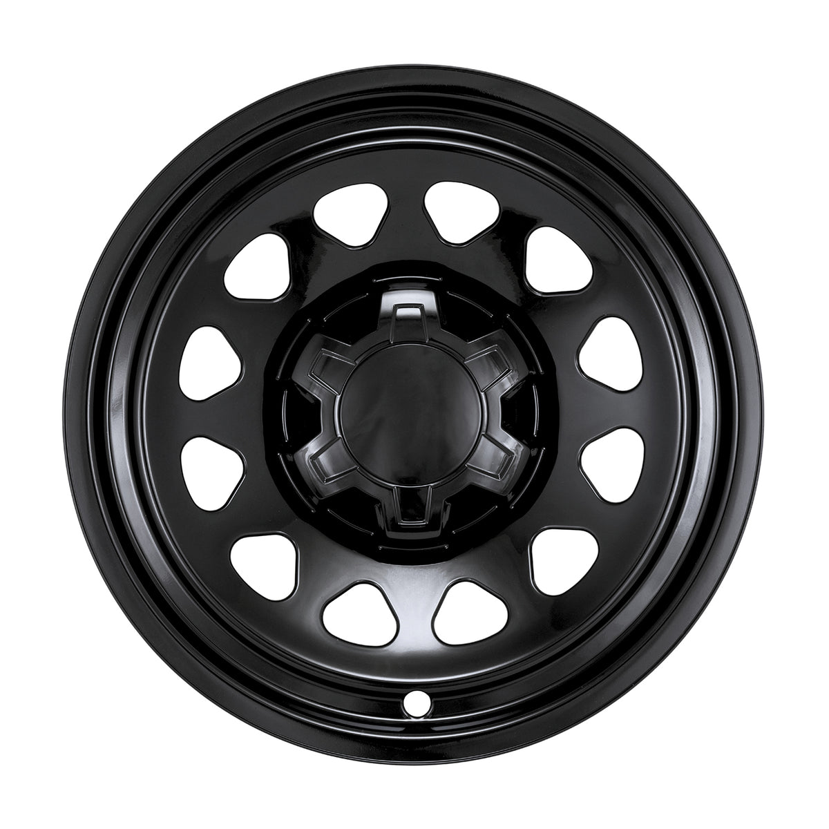 Black abs plastic wheel skin 17 diameter from Coast To Coast part number IMP100BLKN