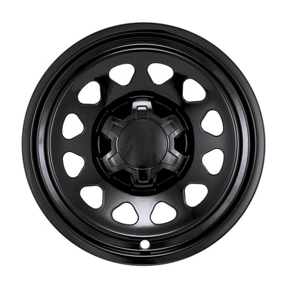 Black abs plastic wheel skin 17 diameter from Coast To Coast part number IMP100BLKN