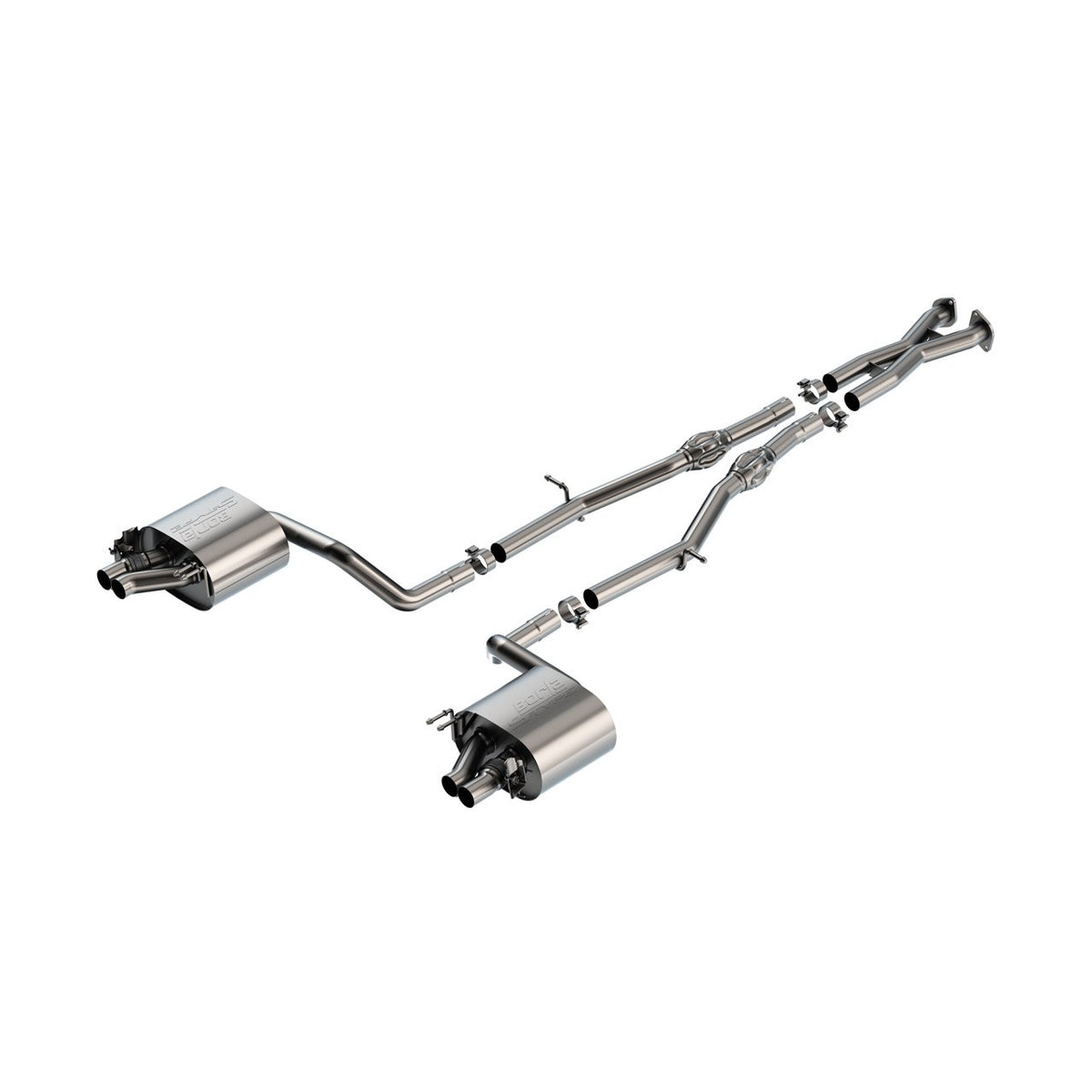 T-304 stainless steel exhaust system kit from Borla part number 141011