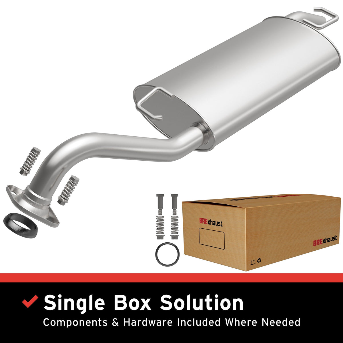Satin exhaust system kit from BRExhaust part number 106-0060
