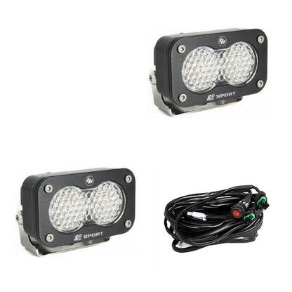 Black auxiliary light with mounting hardware from Baja Designs part number 547806