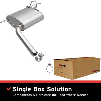 Satin exhaust muffler kit from BRExhaust part number 108-0276