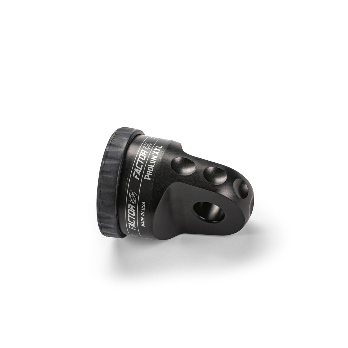 Black type-ii anodized 6061 aluminum winch shackle from Factor 55 part number 00210-04