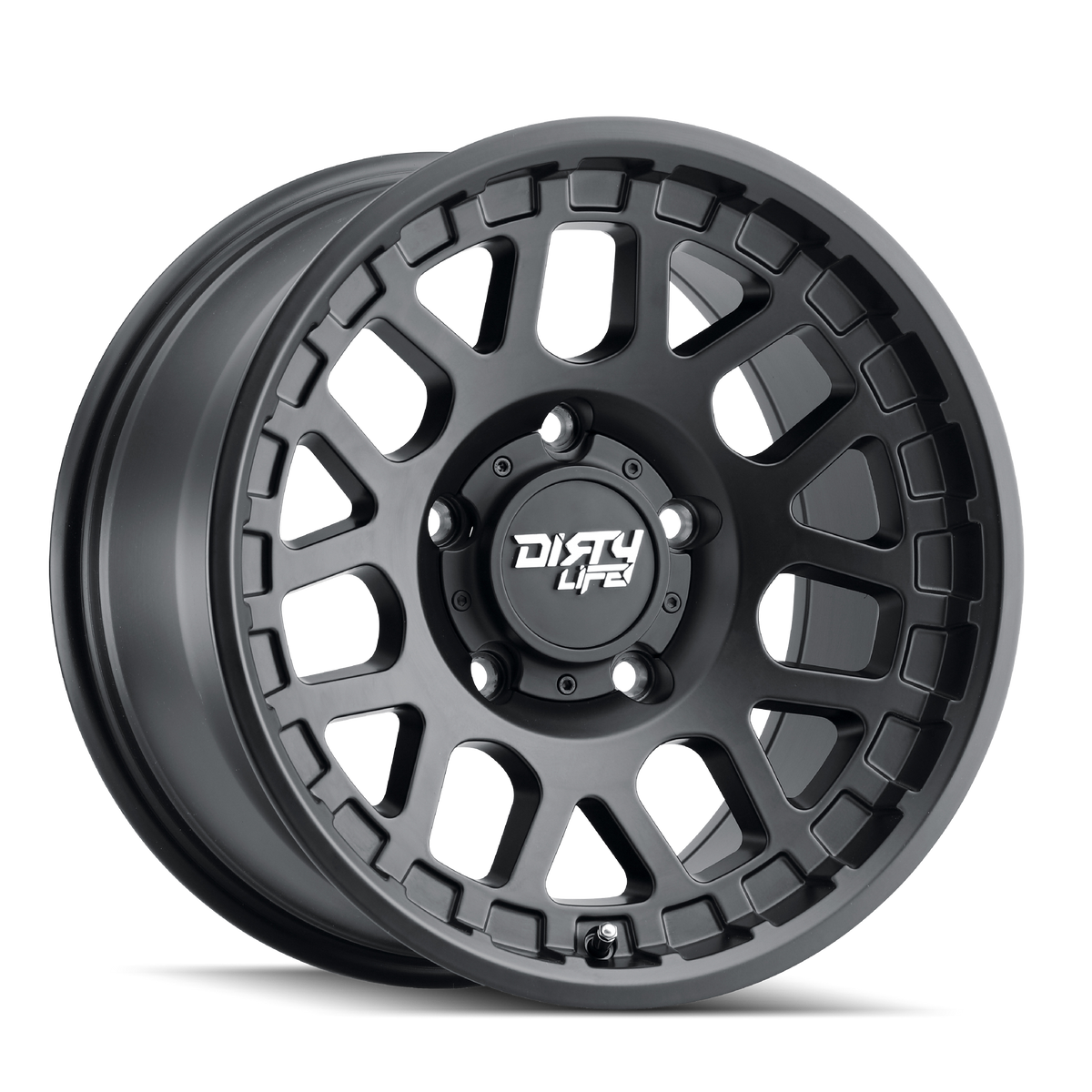 Black matte black alluminum wheel 17 diameter from DIRTY LIFE part number 9306-7983MB12