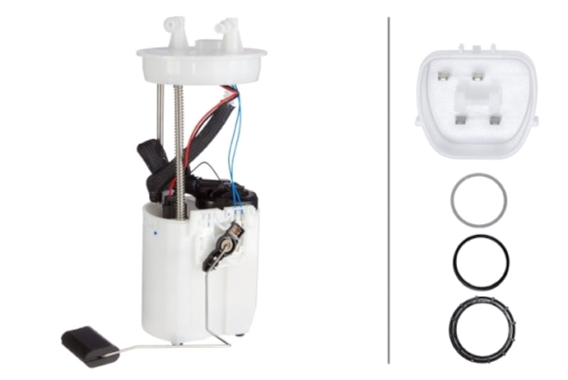 Fuel Pump and Sender Assembly with mounting hardware from Hella part number 358301921