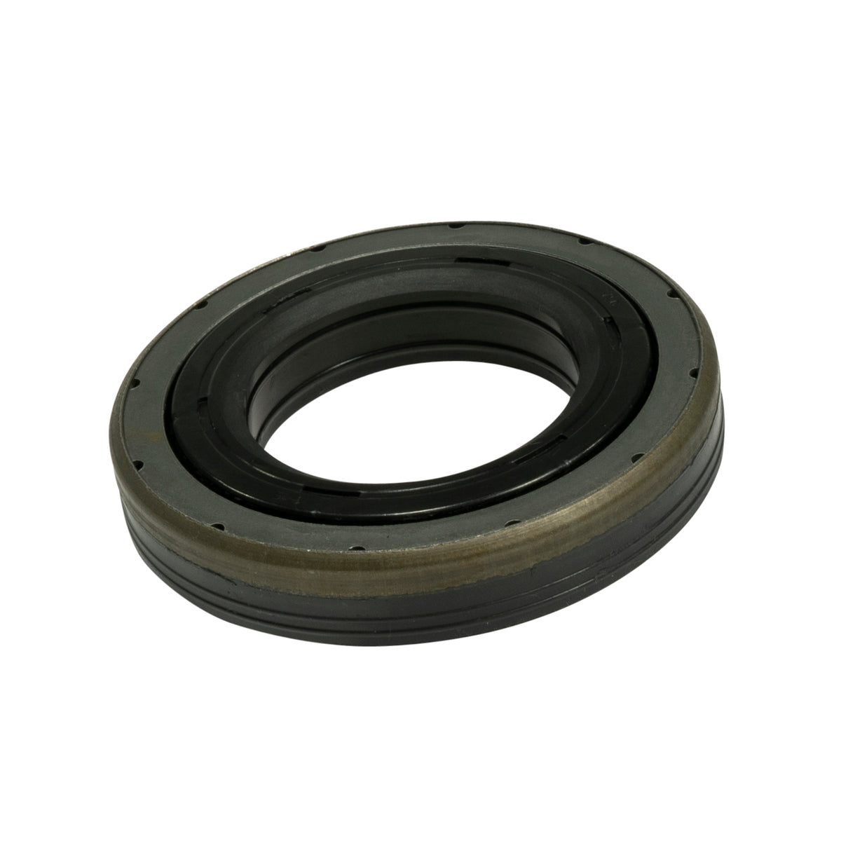 Black drive axle shaft seal from Yukon Gear and Axle part number YMSC1034
