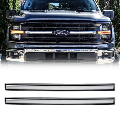 Clear lens matte black abs plastic grille light kit from AMERICAN MODIFIED part number AMFMAA00190