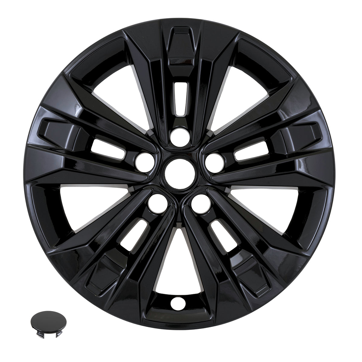 Black abs plastic wheel skin 17 diameter from Coast To Coast part number IMP522BLK