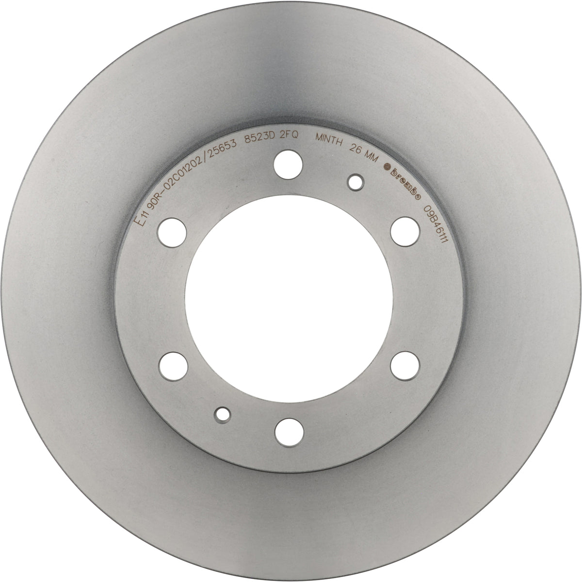 Gray cast iron disc brake rotor from Brembo part number 09.B461.11