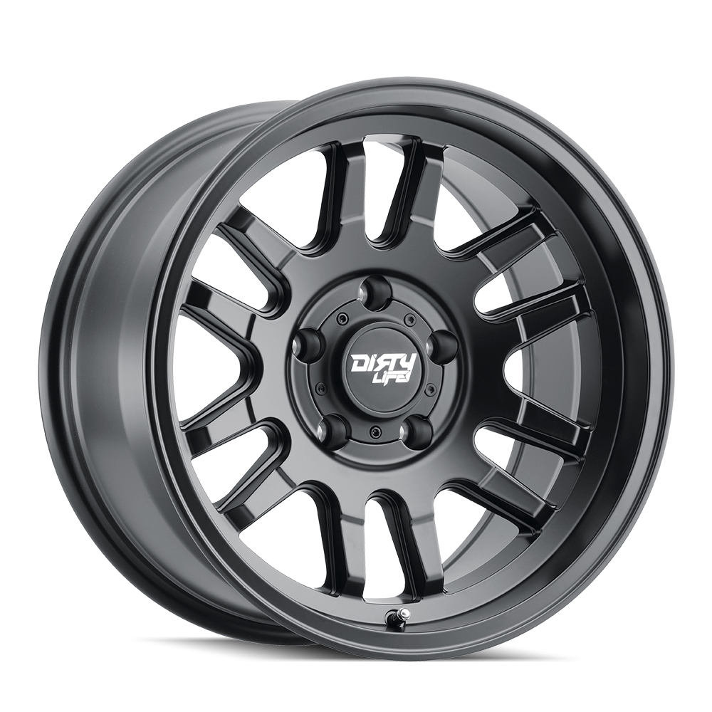 Black matte black alluminum wheel 17 diameter from DIRTY LIFE part number 9310-7983MB12