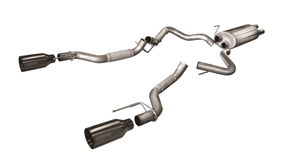 Stainless steel exhaust system kit from Corsa Performance part number 14397GNM