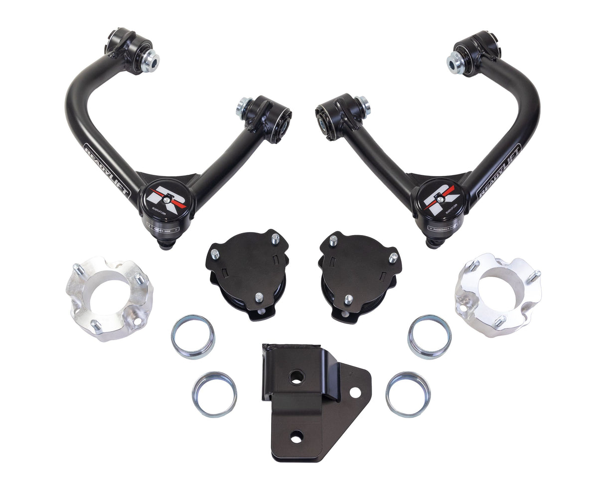 Black steel suspension lift kit from ReadyLift part number 69-21410