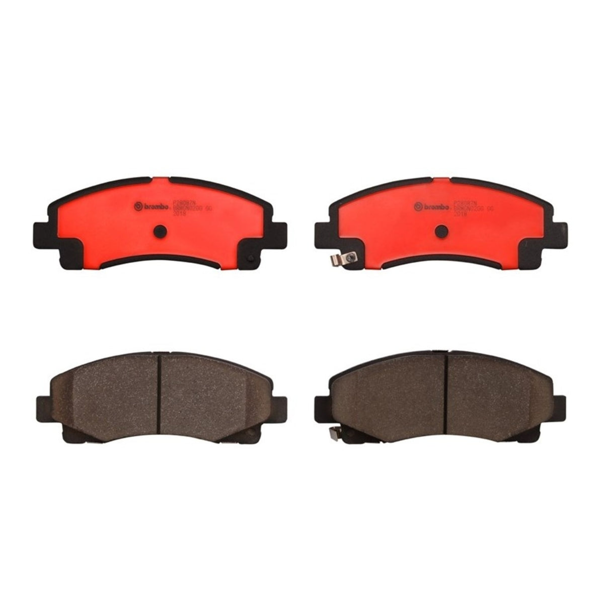 Disc Brake Pad Set with mounting hardware from Brembo part number P28087N