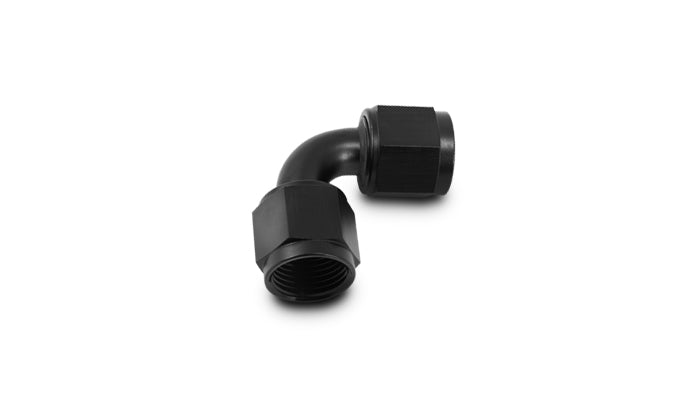 Black anodized 6061 aluminum an fitting from Vibrant Performance part number 10732