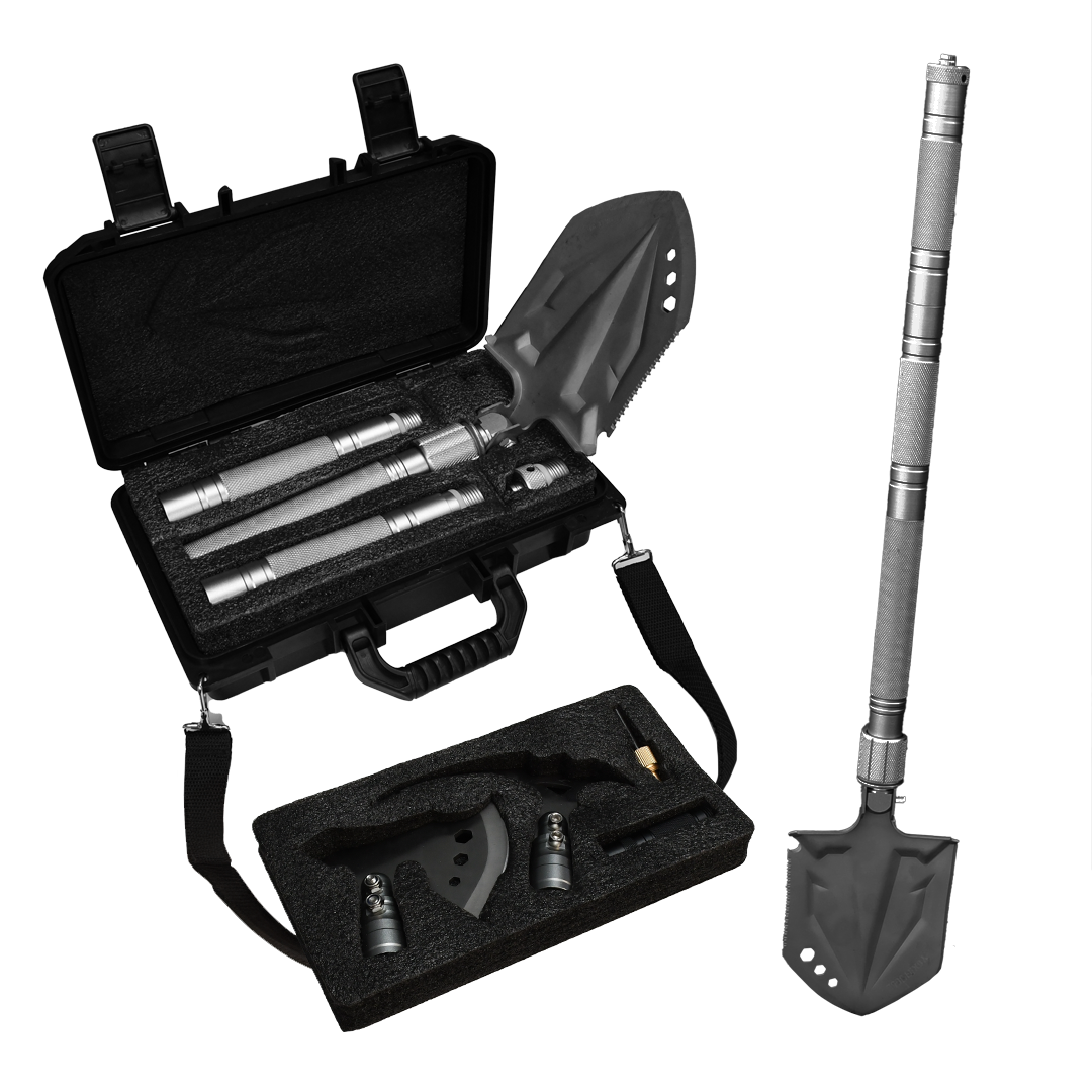 Black anodized combination shovel from Mile Marker part number 32004